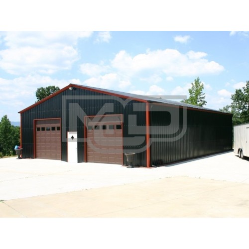 Engineered Metal Building | Vertical Roof | 36W x 40L x 12H | Steel Buildings